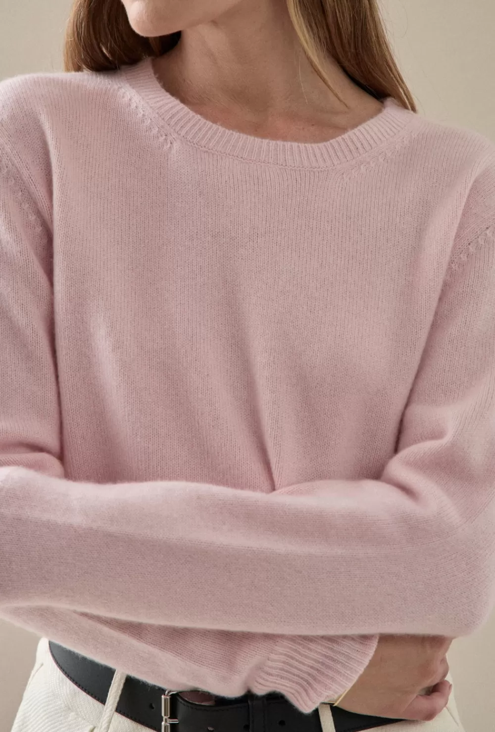 Women Maggie Marilyn Knitwear | Boyfriend Sweater Blush