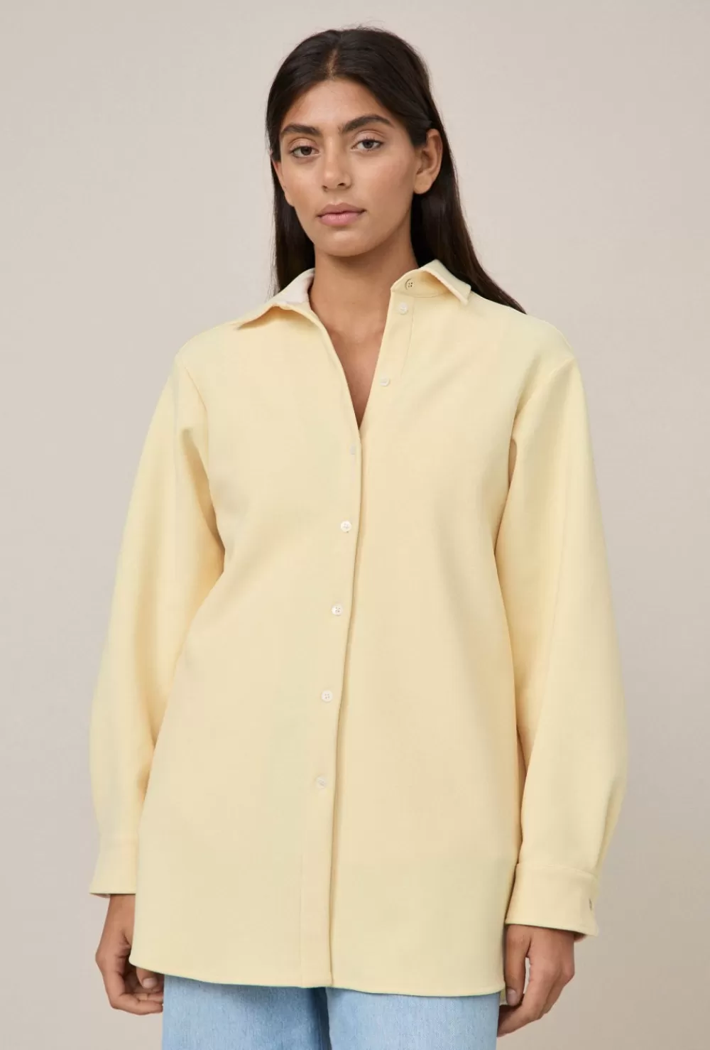 Women Maggie Marilyn Shirts & Blouses | Cocos Oversized Shirt Butter