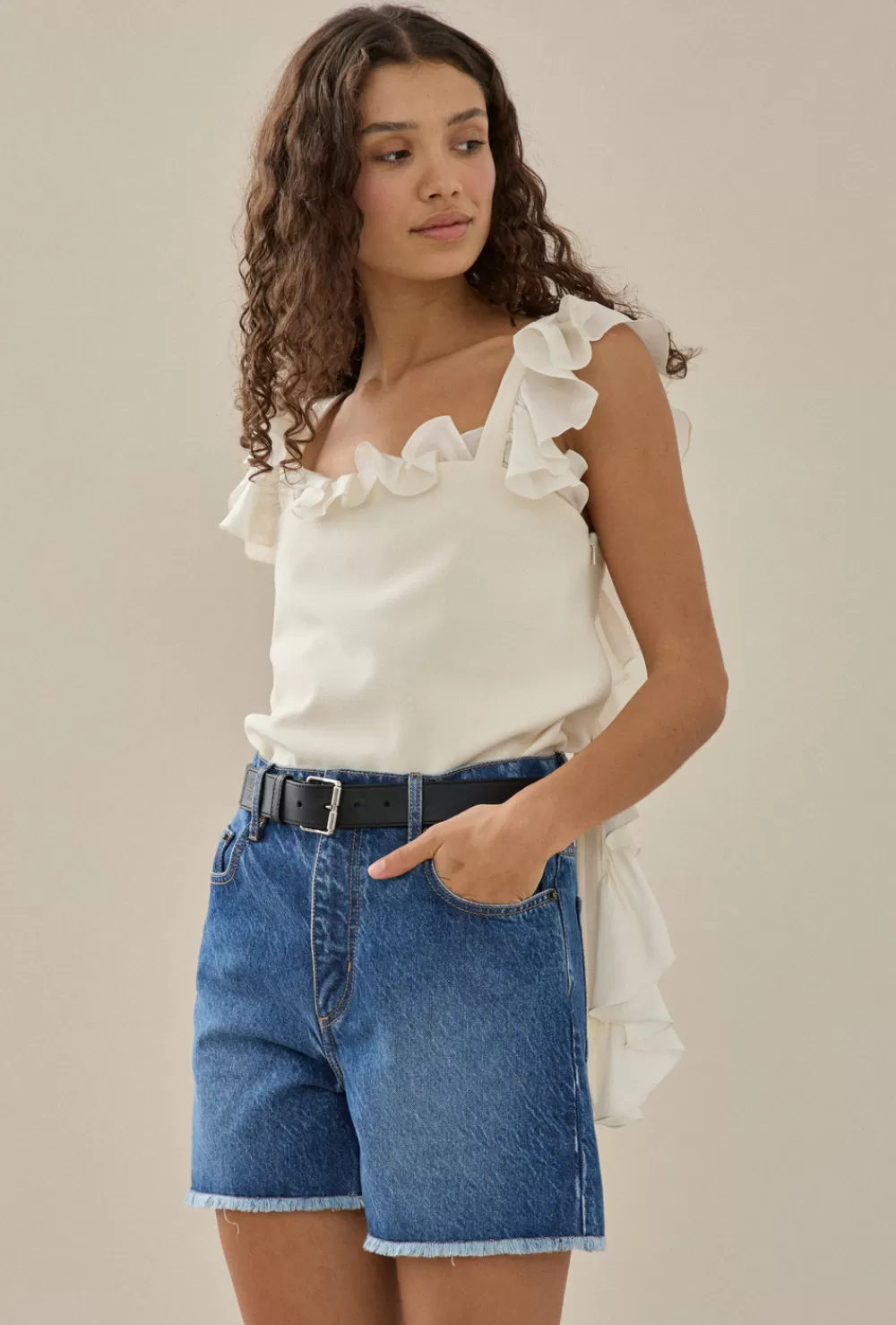 Women Maggie Marilyn Tops | Dancing In The Sky Top Ivory