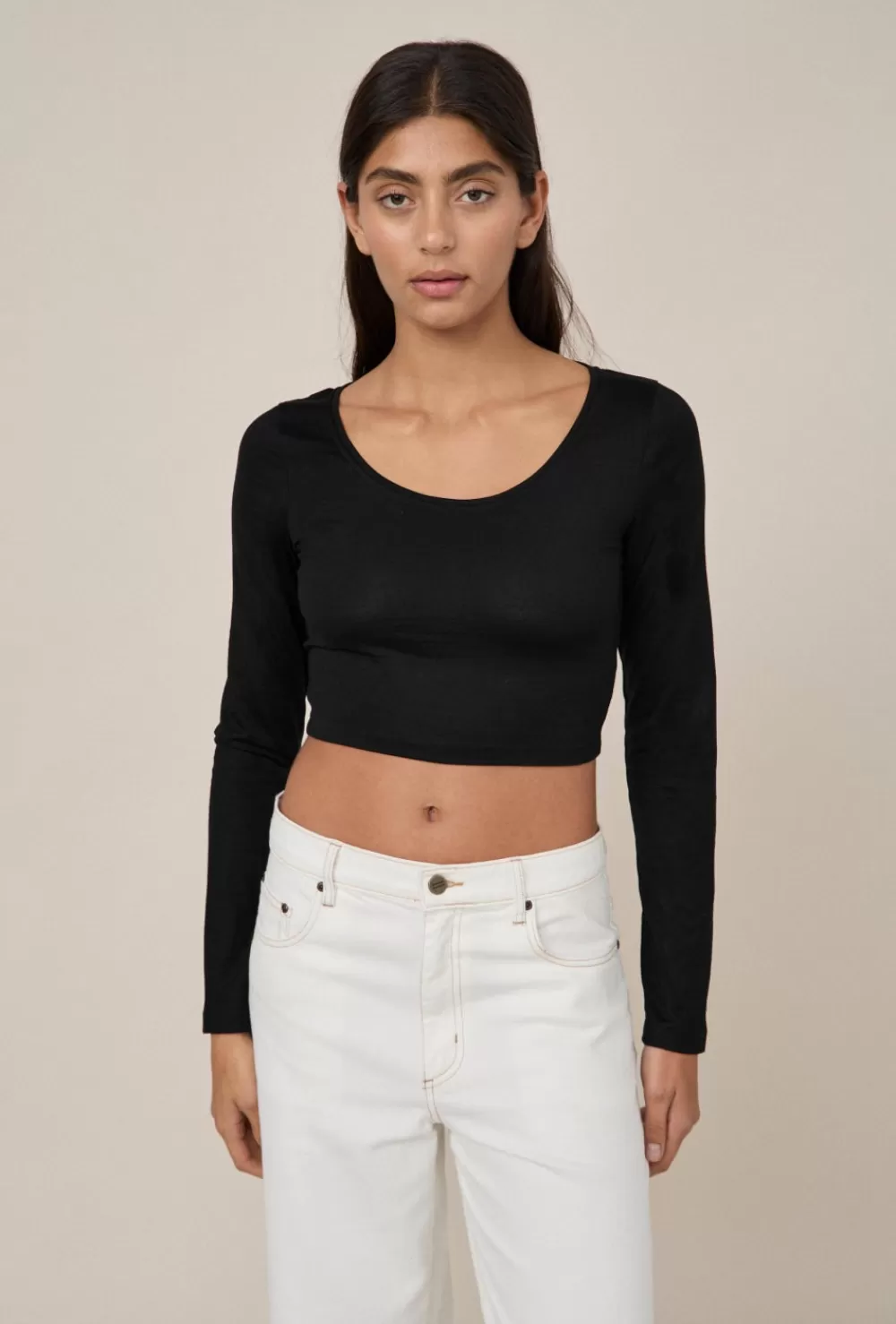 Women Maggie Marilyn Knitwear | Long Sleeve Merino Crop