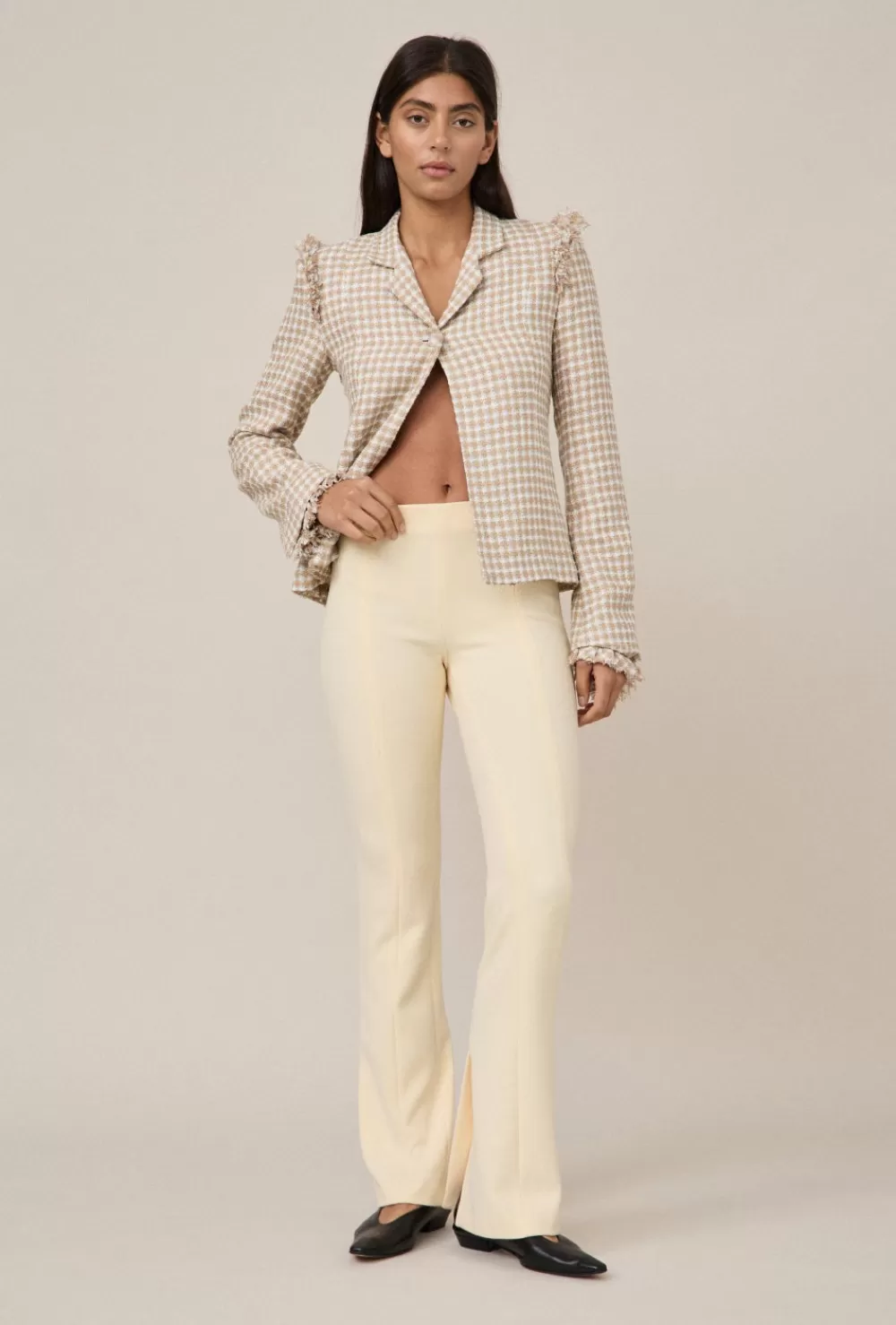 Women Maggie Marilyn Pants | Straight Talker Pant Custard