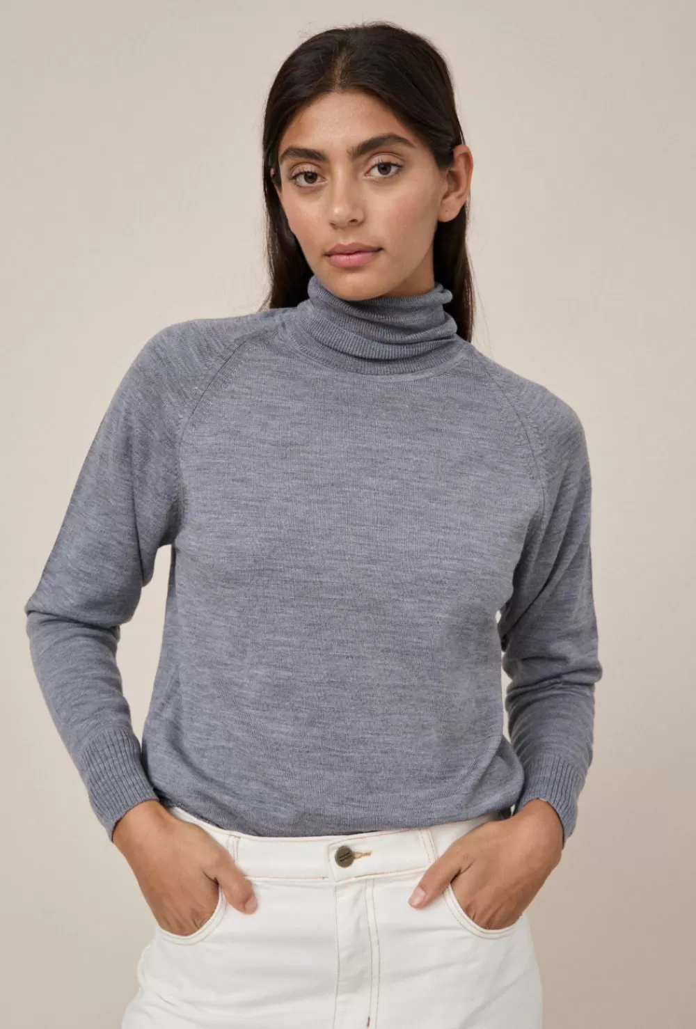 Women Maggie Marilyn Knitwear | Turtleneck Raglan Knit