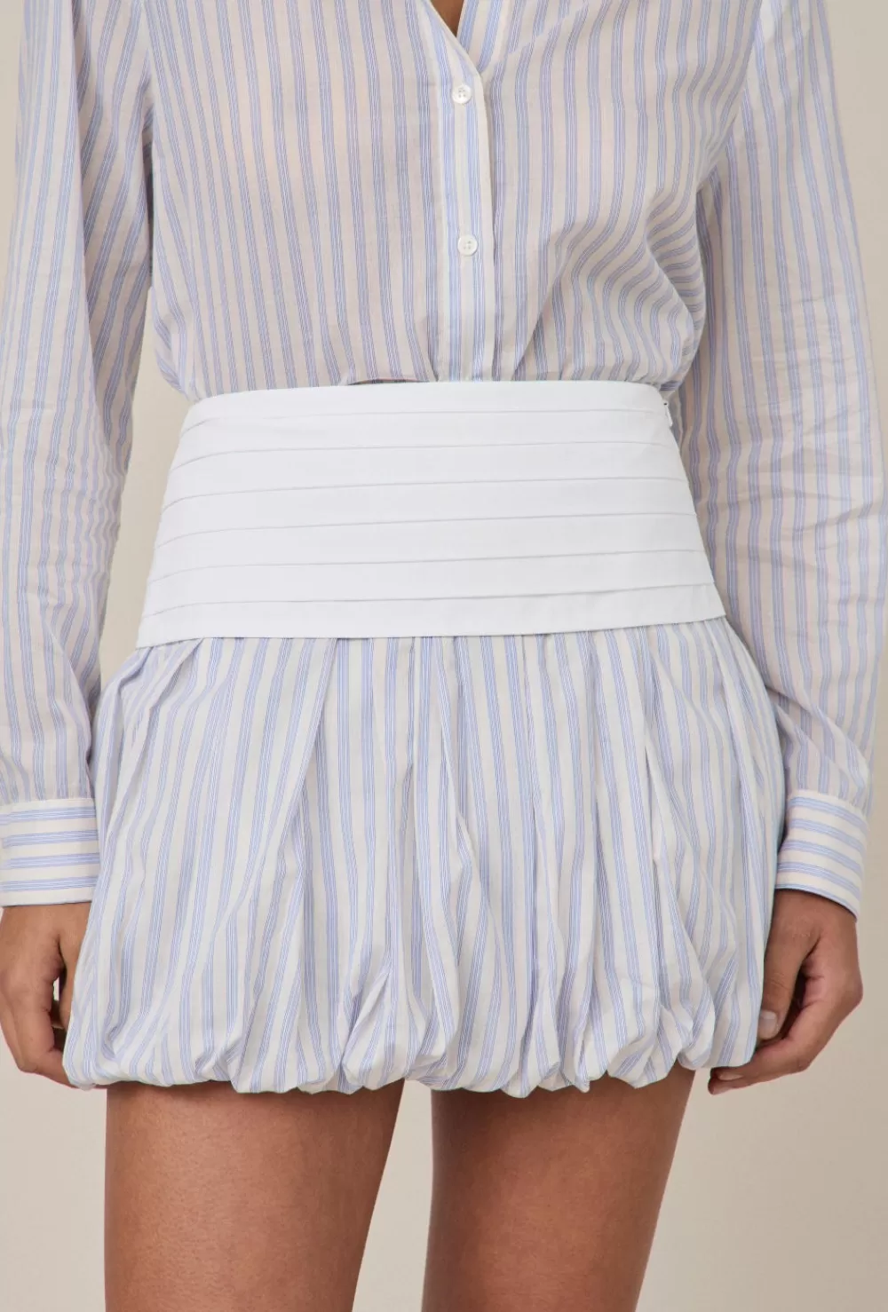 Women Maggie Marilyn Skirts & Shorts | Youre The Sun To Me Mini Skirt Cream Blue Stripe